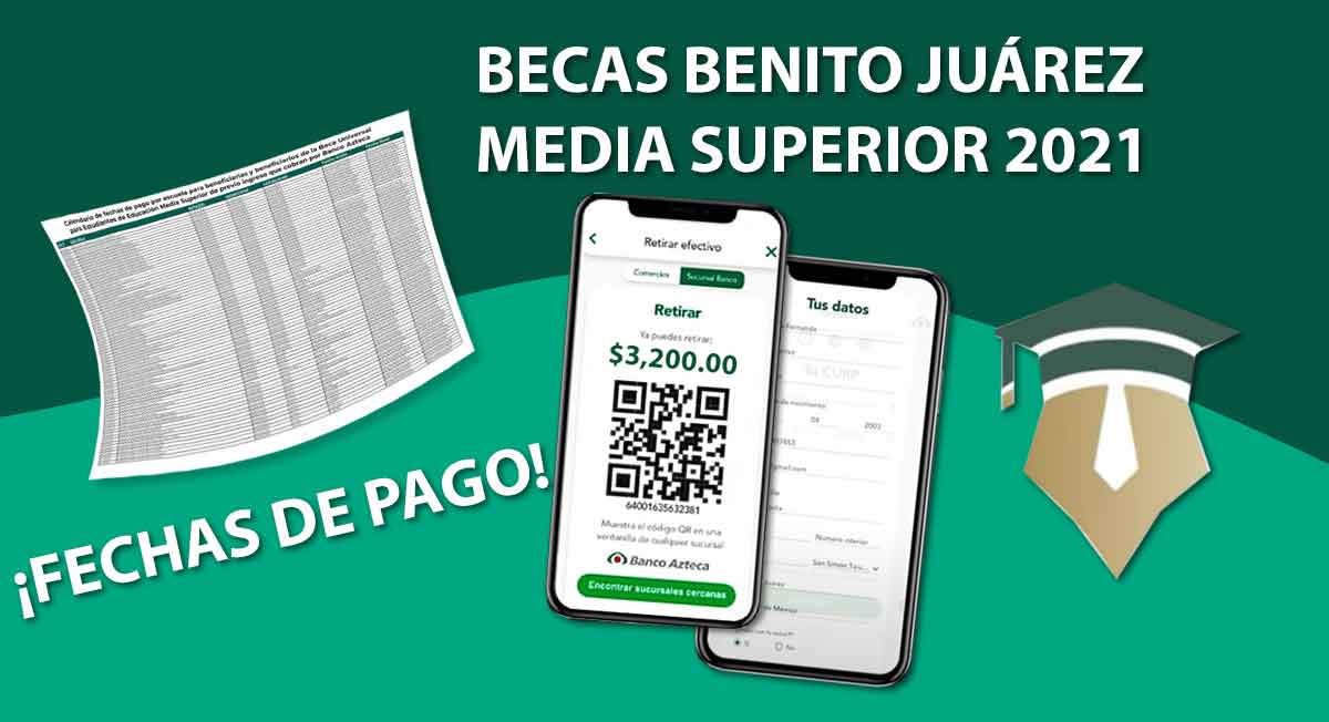 calendario de pagos becas benito juárez media superior de 3200 pesos