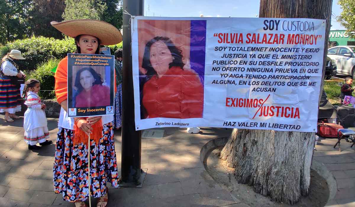 Marcha en Toluca: “La Libertad vive, la lucha sigue”, protesta para exigir la liberación de ´los nadies´, injustamente presos en el Edoméx.