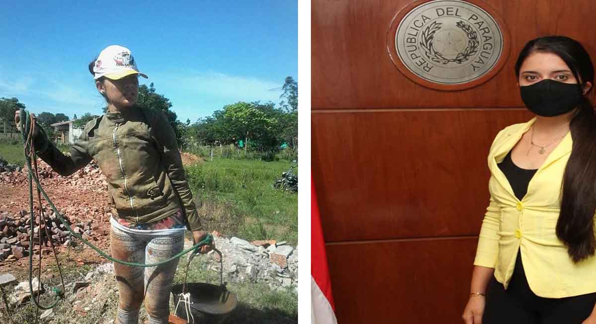 mujer se hace virla por salir adelante siendo albañil