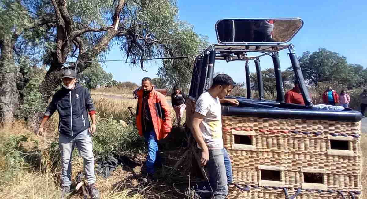 Teotihuacán: un globo aerostático se desploma, aquí los detalles