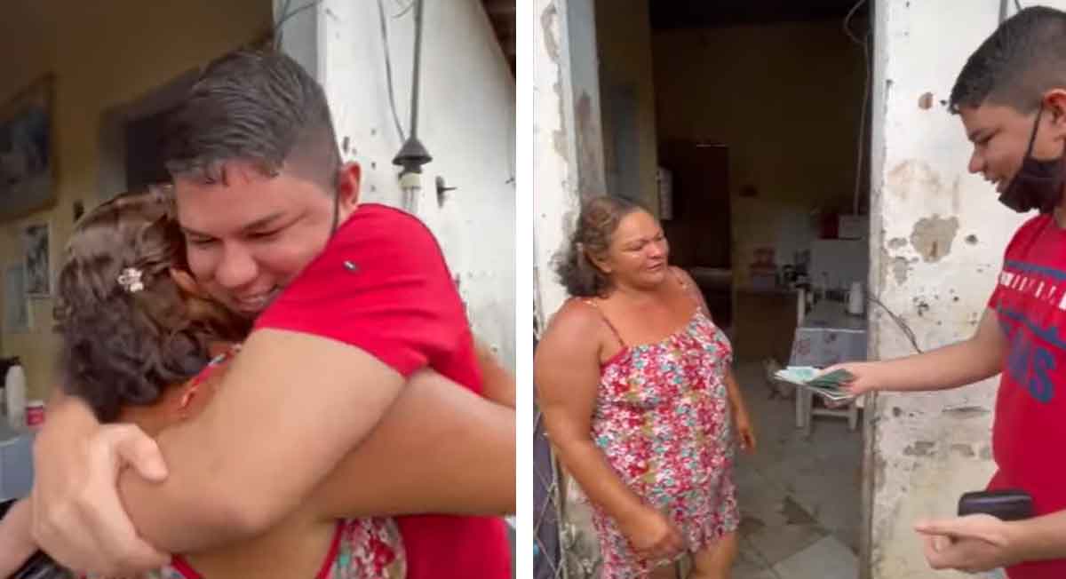 video viral youtube donde hijo da primer pago a su mamá