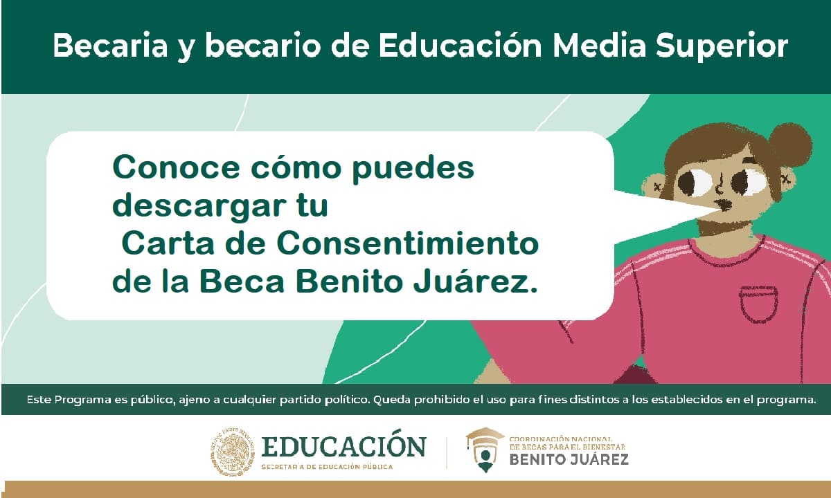 carta de consentimiento beca benito juarez