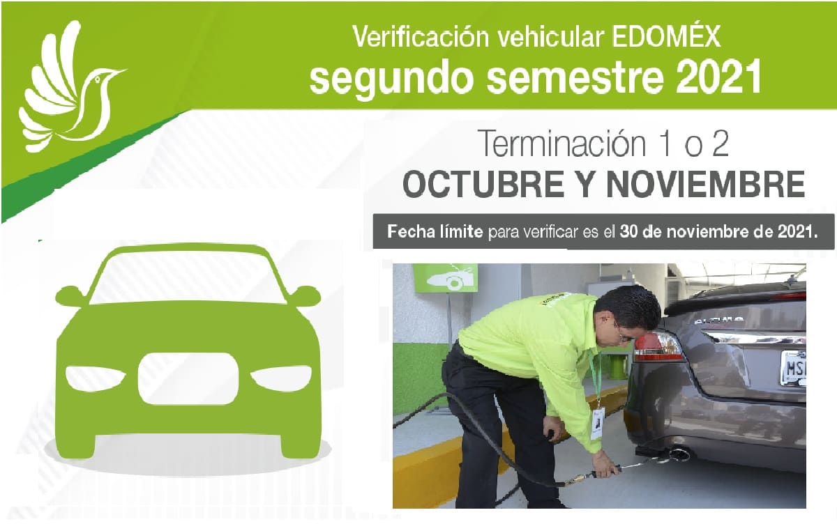 costo de la verificacion edomex 2021