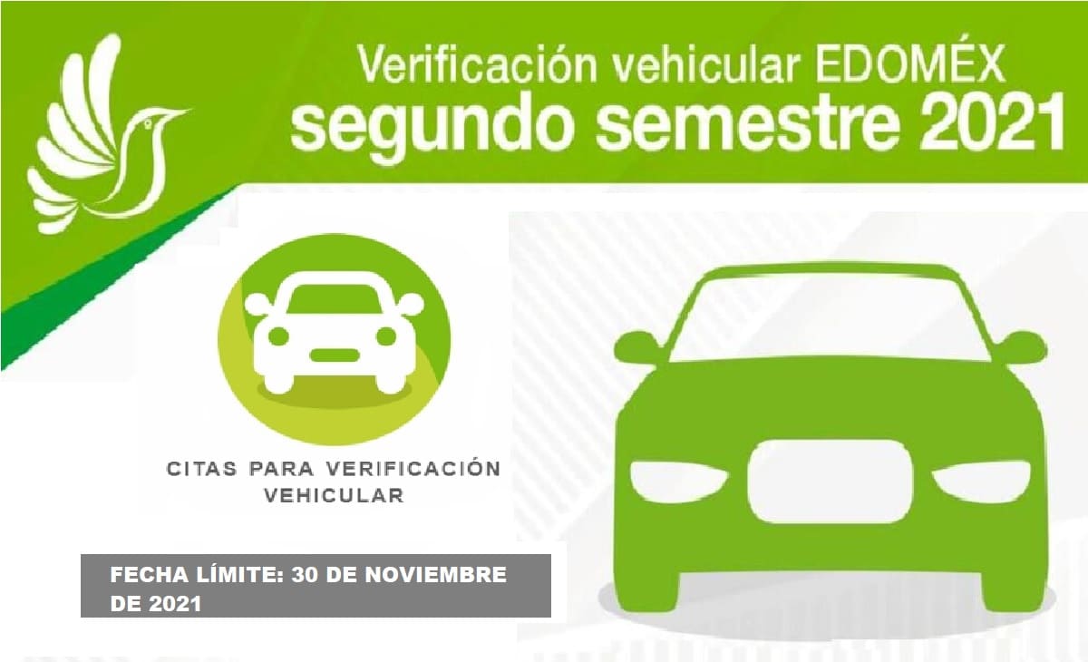 hasta cuando puedo pagar mi verificacion edomex 2021 del engomado verde