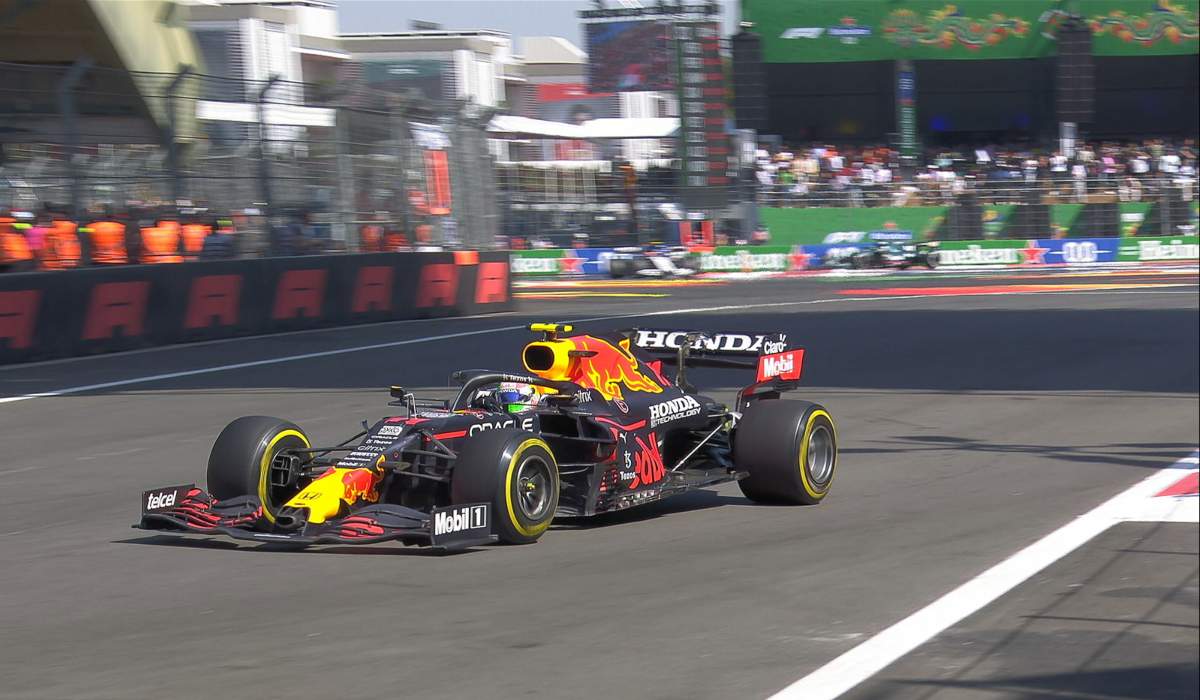 Checo Pérez despunta y sube al podio en el GP de Mexico 2021