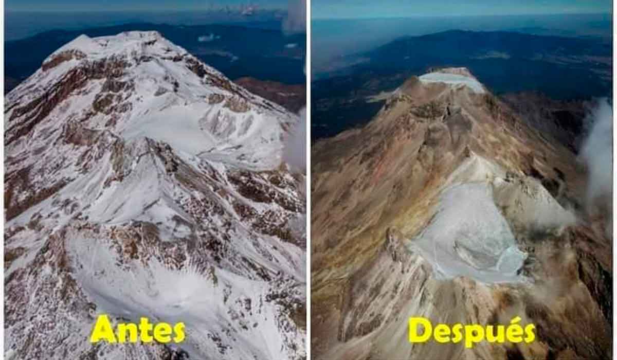 ¡Qué estamos haciendo con el planeta! UNAM declara oficialmente extinto el glaciar Ayocolo ubicado en la cima del Iztaccíhuatl-México.