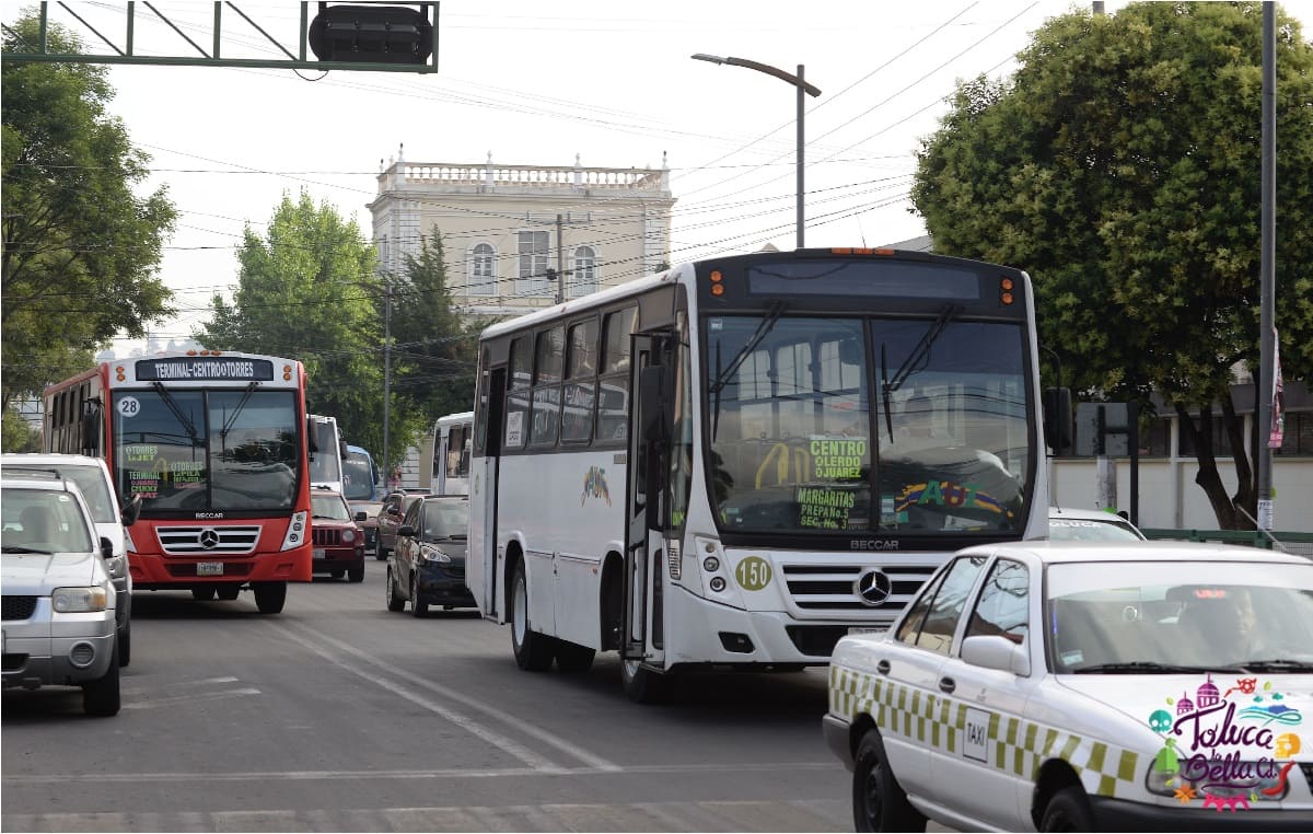 transporte publico en toluca año nuevo 2022