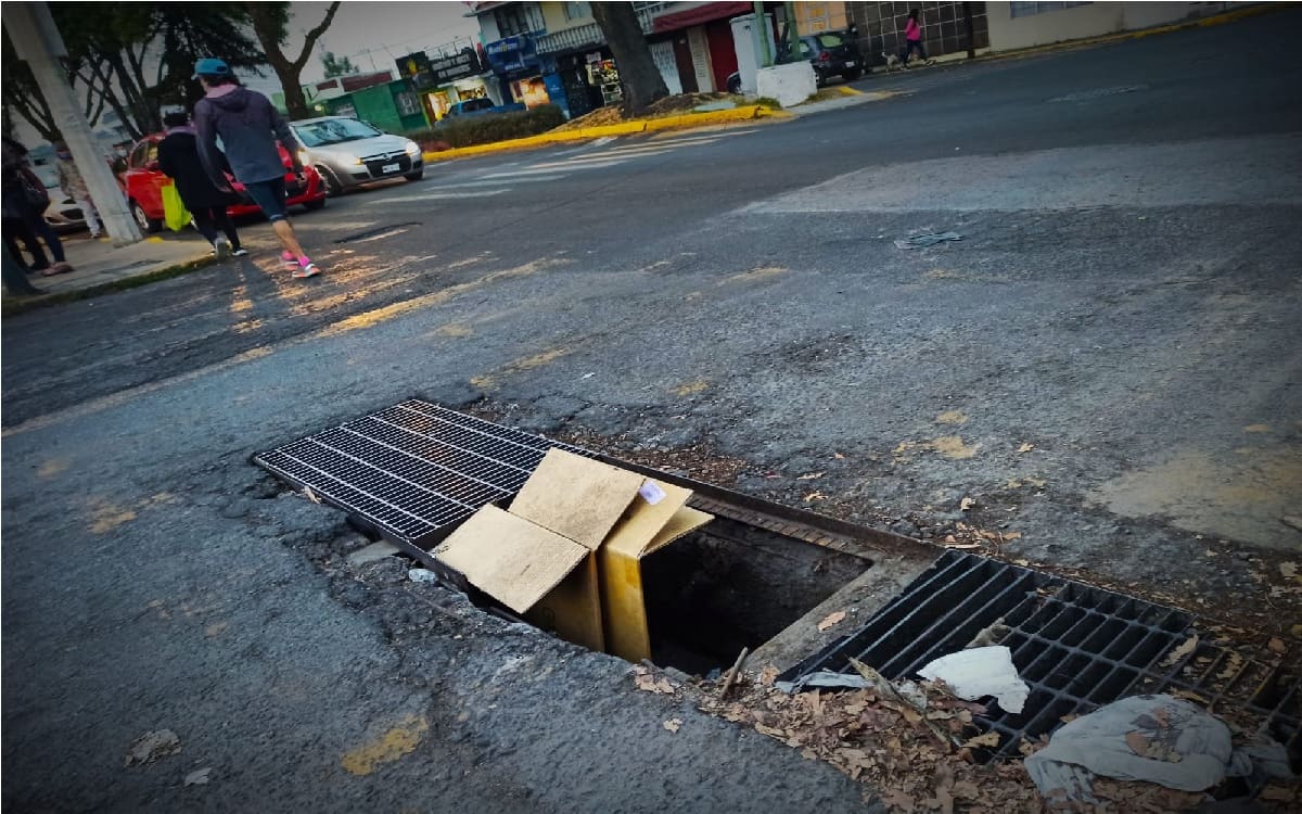 calles de toluca se encuentran con graves afectaciones