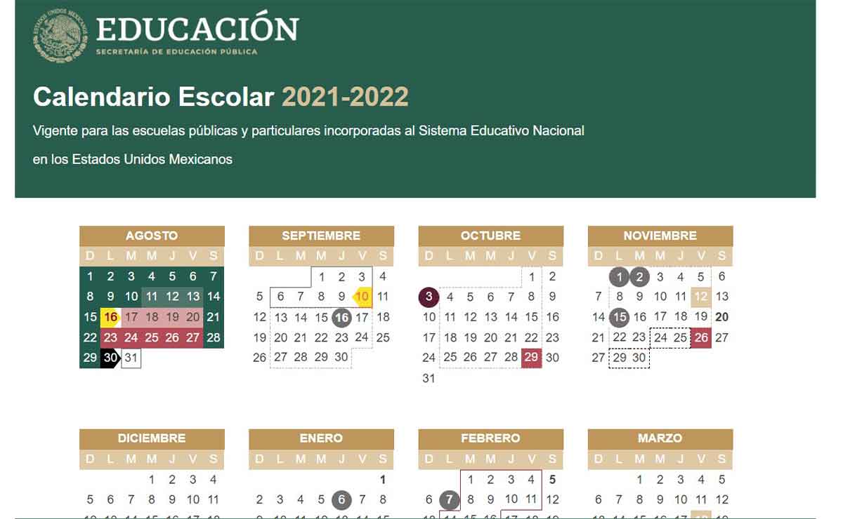 calendario 2022