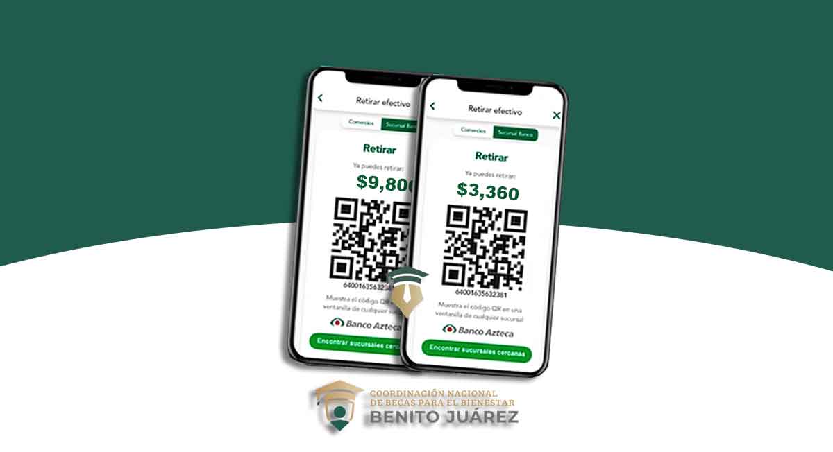 obtener tu código qr para cobrar becas benito juarez 2021 y 2022