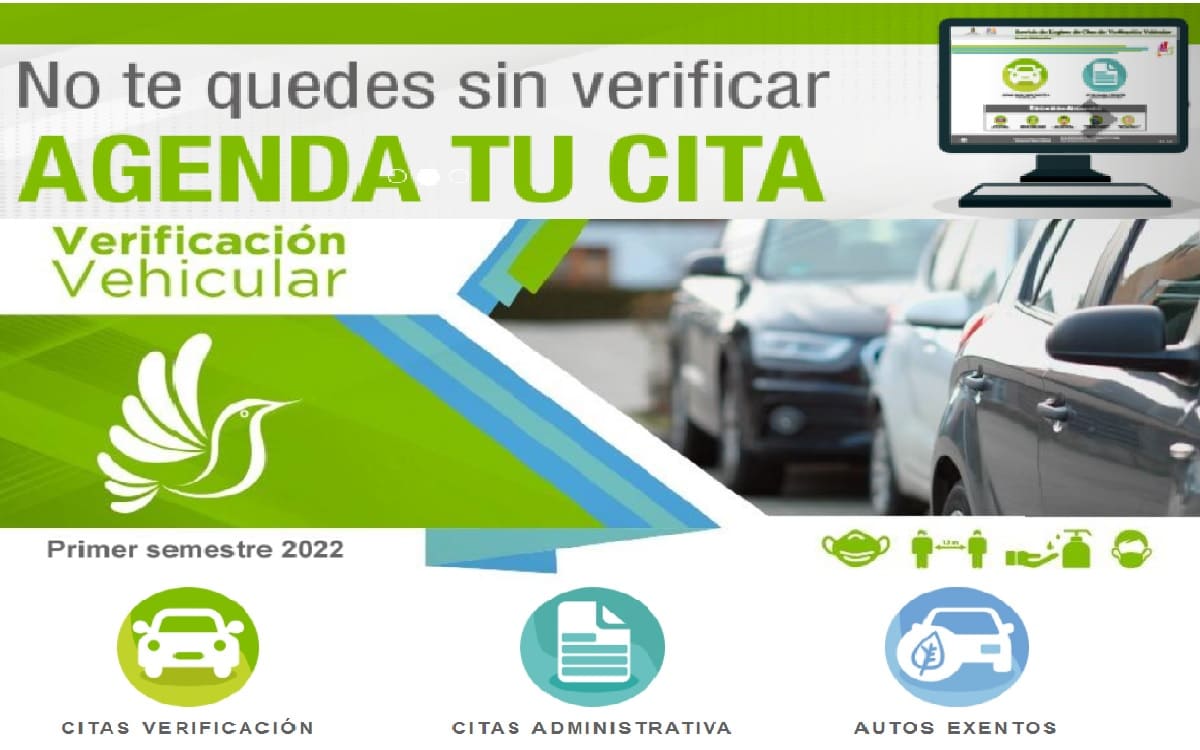 como agendo una cita para verificacion edomex2022