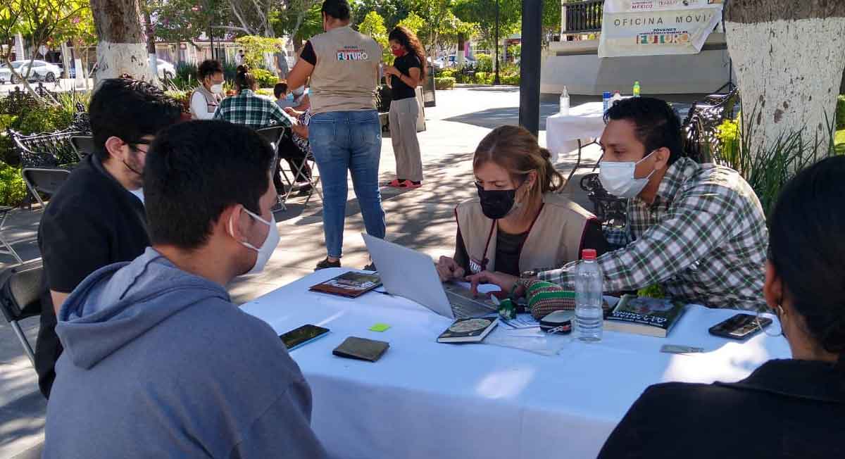 jóvenes se afilian al programa jóvenes construyendo el futuro en 2022 en módulo de registro