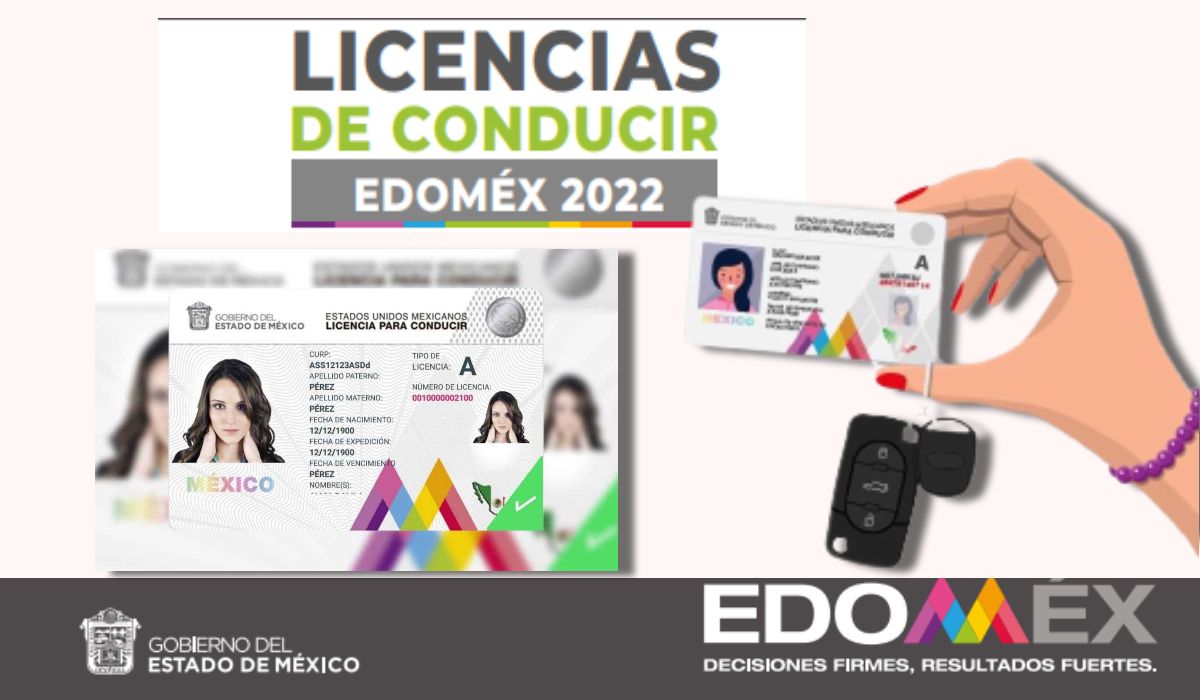 Nuvos diseños de la licencia de conducir 2022 en el EdoMéx