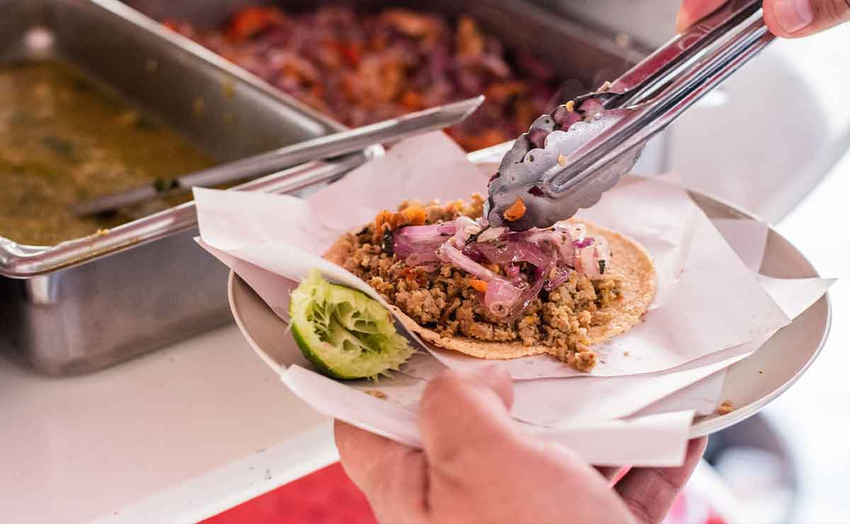 Un taquito de obispo tradicional de Tenancingo