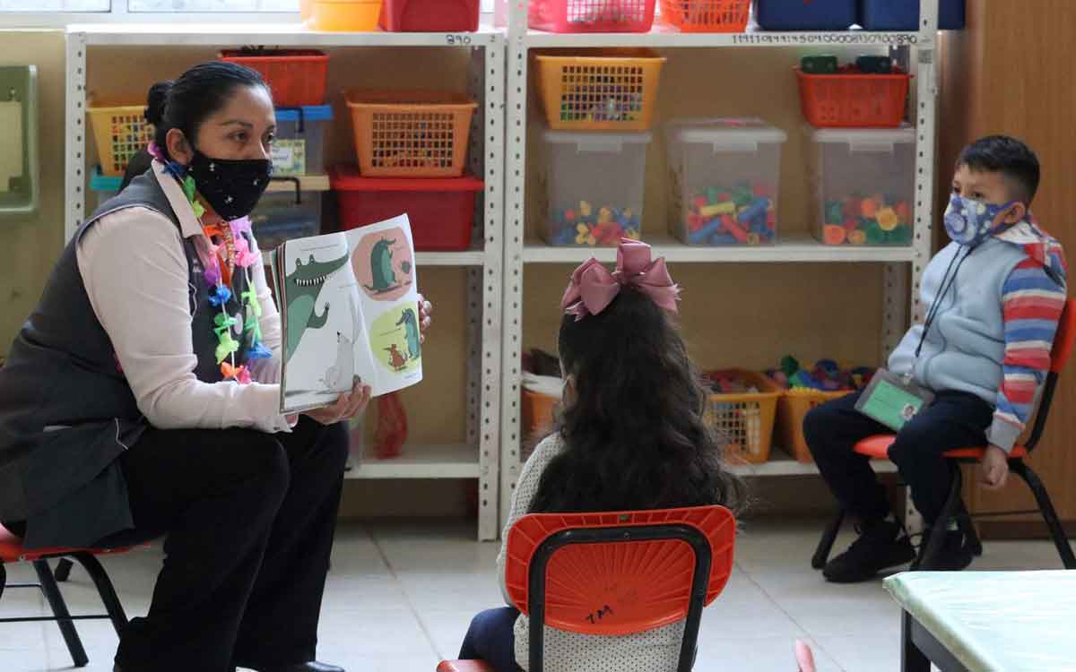 alumnos de preescolar beneficiados de la beca federal de educación básica
