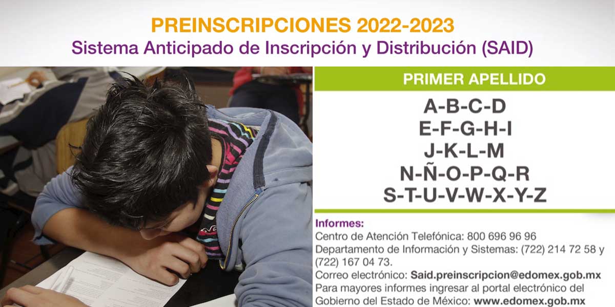Preinscripciones SAID 2022 para secundaria Edomex ¿Cuándo inicia?