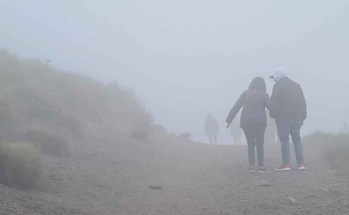 Pareja en el Nevado de Toluca