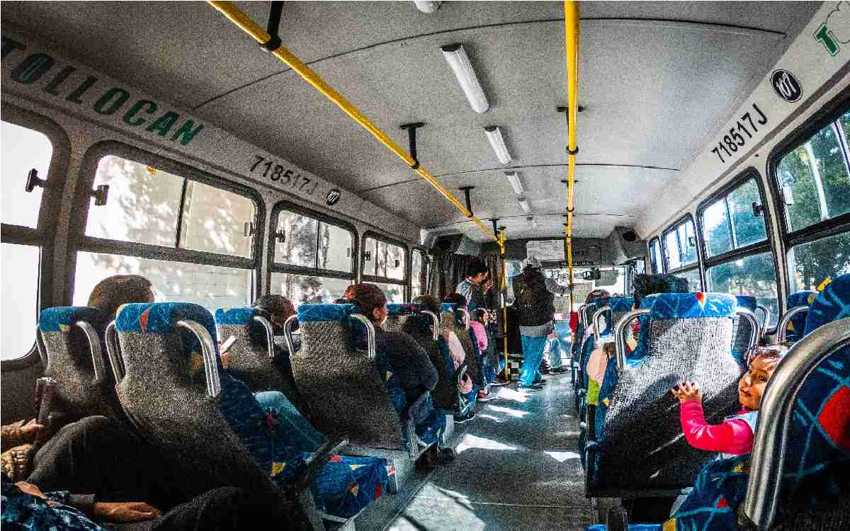interior de transporte publico Edomex