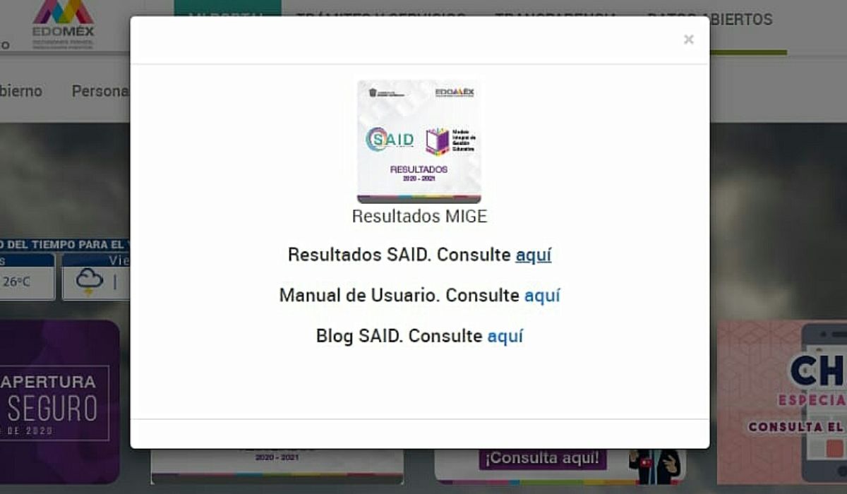 ¿Cuándo se publican los resultados del SAID 2022?