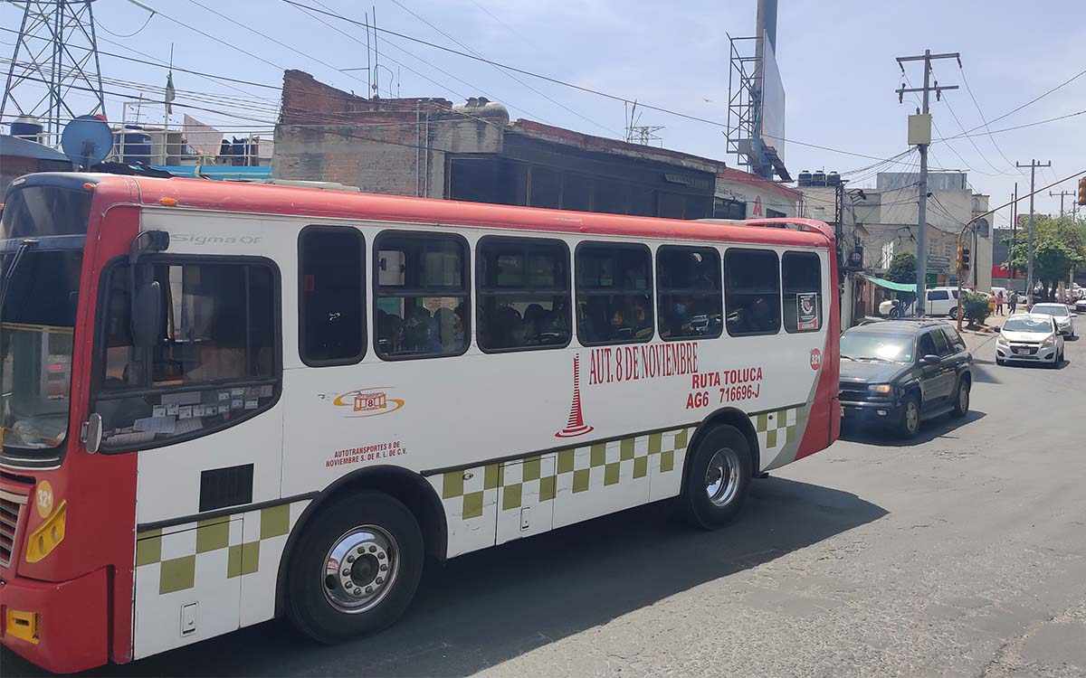 transporte publico toluca se prepara para reducir rutas en semana santa 2022