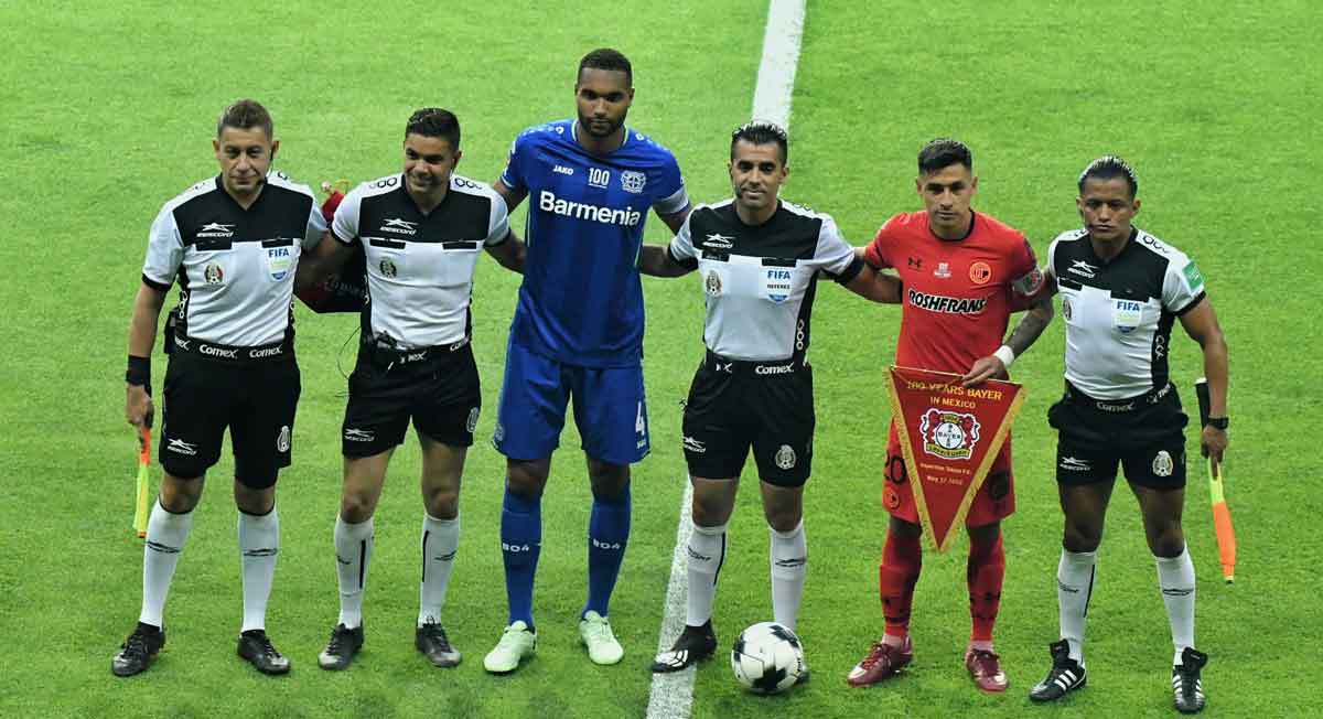 bayer leverkusen lo pierde en partido amistoso en méxico ante Toluca FC