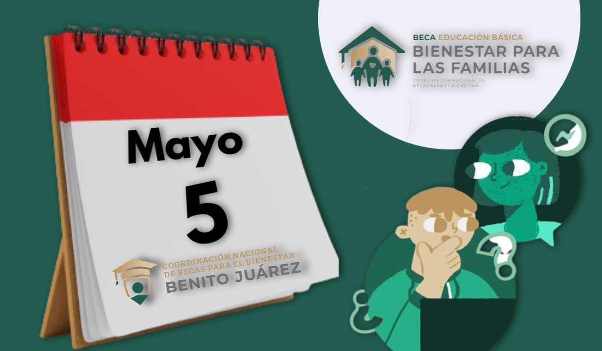 ¿Habrá depósito de $1,680 pesos de la Beca Benito Juárez 2022 en mayo?