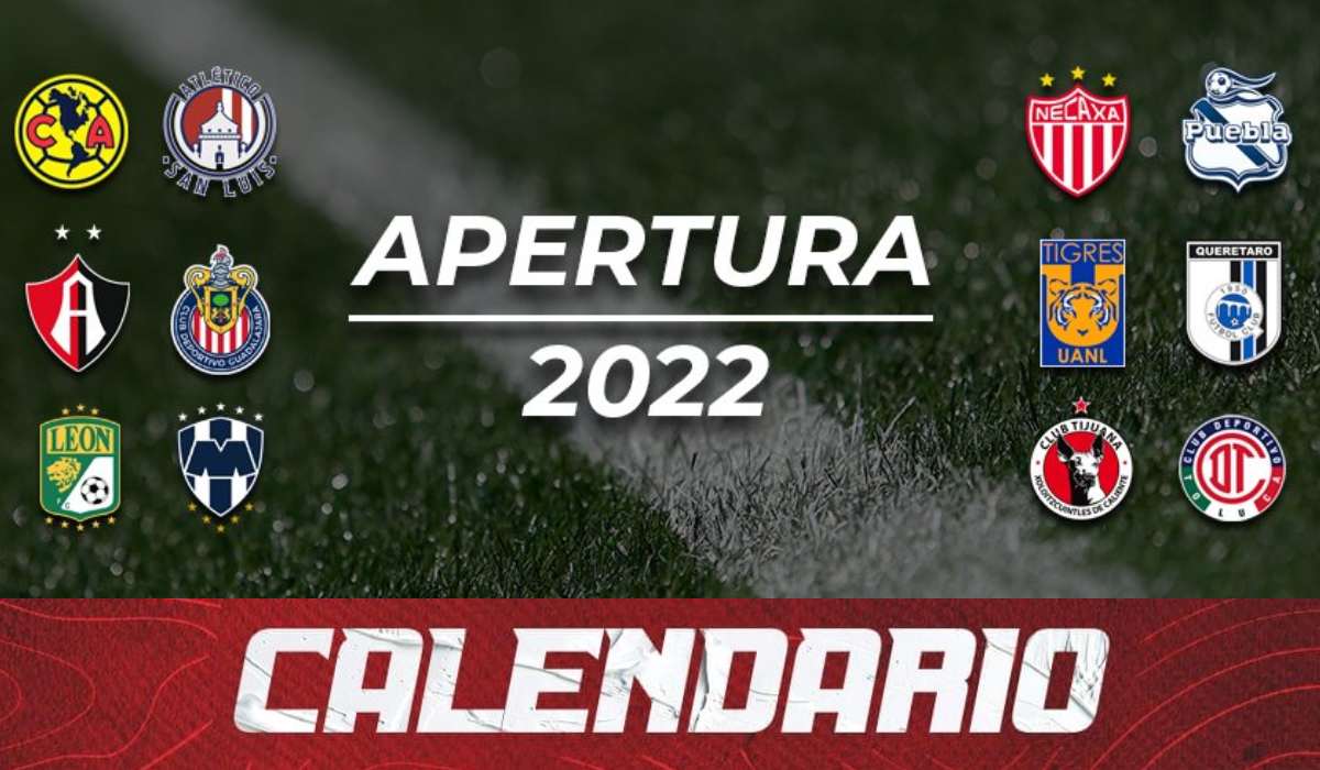 Imagen oficial del calendario apertura 2022