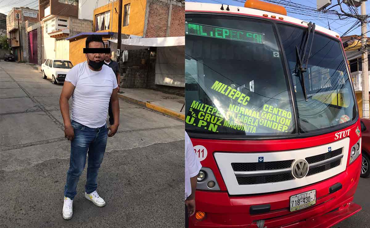Foto de la unidad de transporte público en Toluca