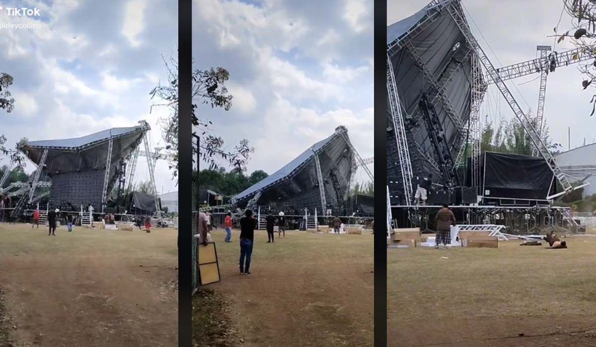 ¡Increíble!, mira como se cayó el escenario donde cantaría Gloria Trevi