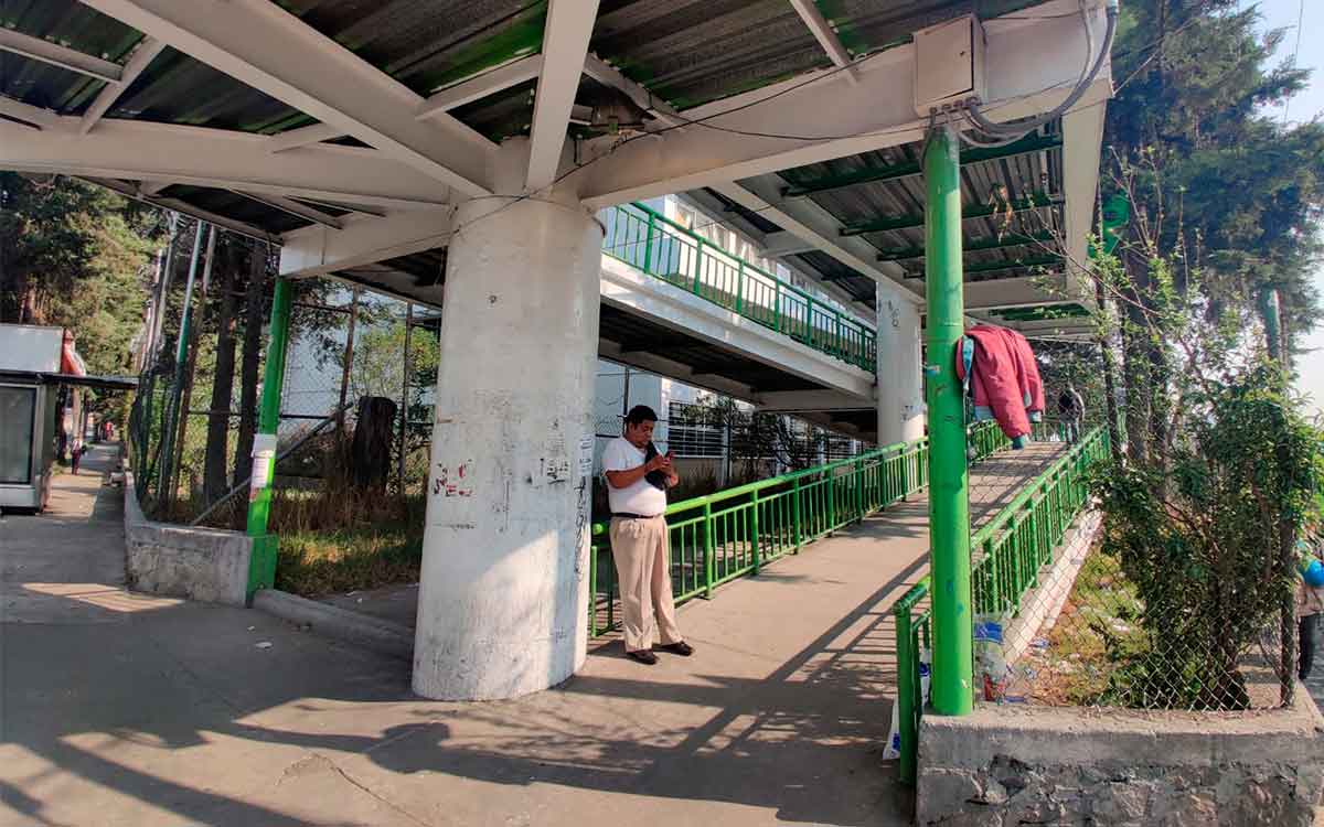 puente de c.u uaemex sin elementos de seguridad 2022