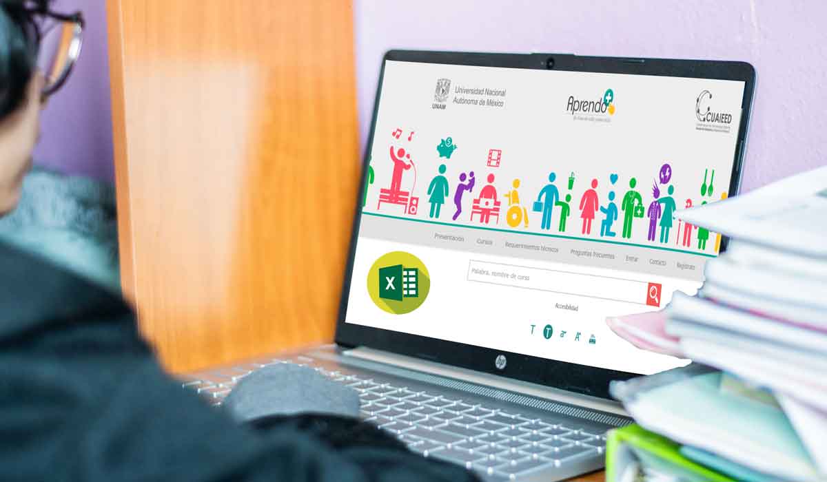¿Quieres hacer un curso de Excel? Checa los que la página de la UNAM: Aprendo+ tiene para ti, y lo mejor de todo, gratis. ¡Inscríbete!