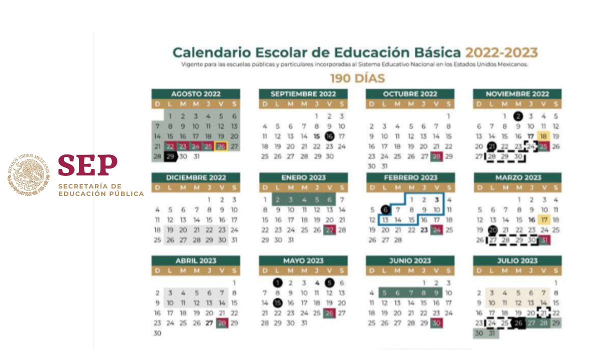 Calendario SEP 2022-2023 disponible en PDF, descárgalo aquí 
