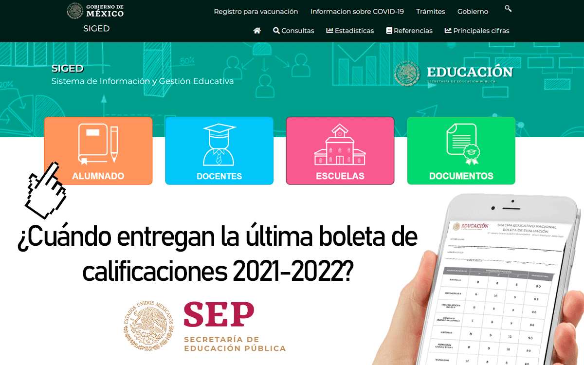 sitio digital siged para descargar boleta de calificaciones sep
