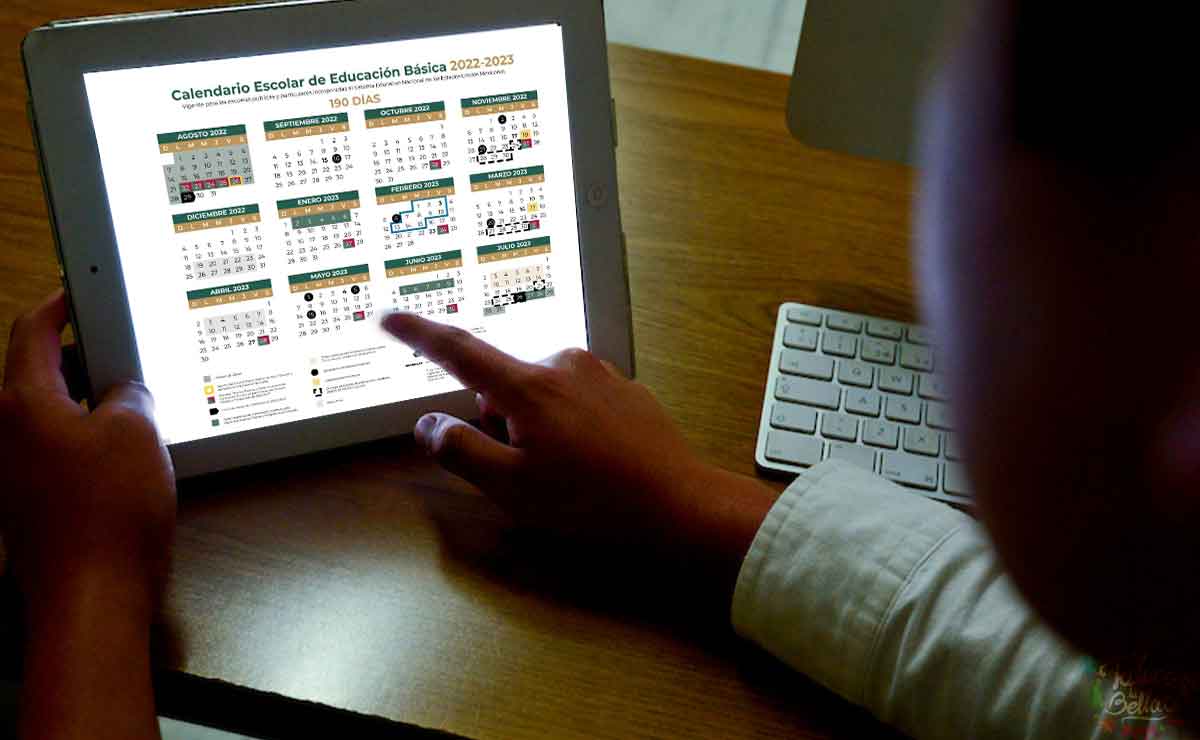 Niño revisando el nuevo calendario SEP 2023