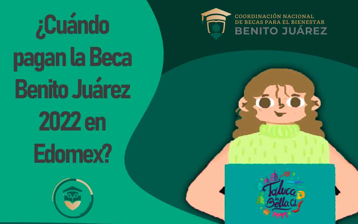 cartel de la fecha de pago de la beca benito juarez 2022 en edomex