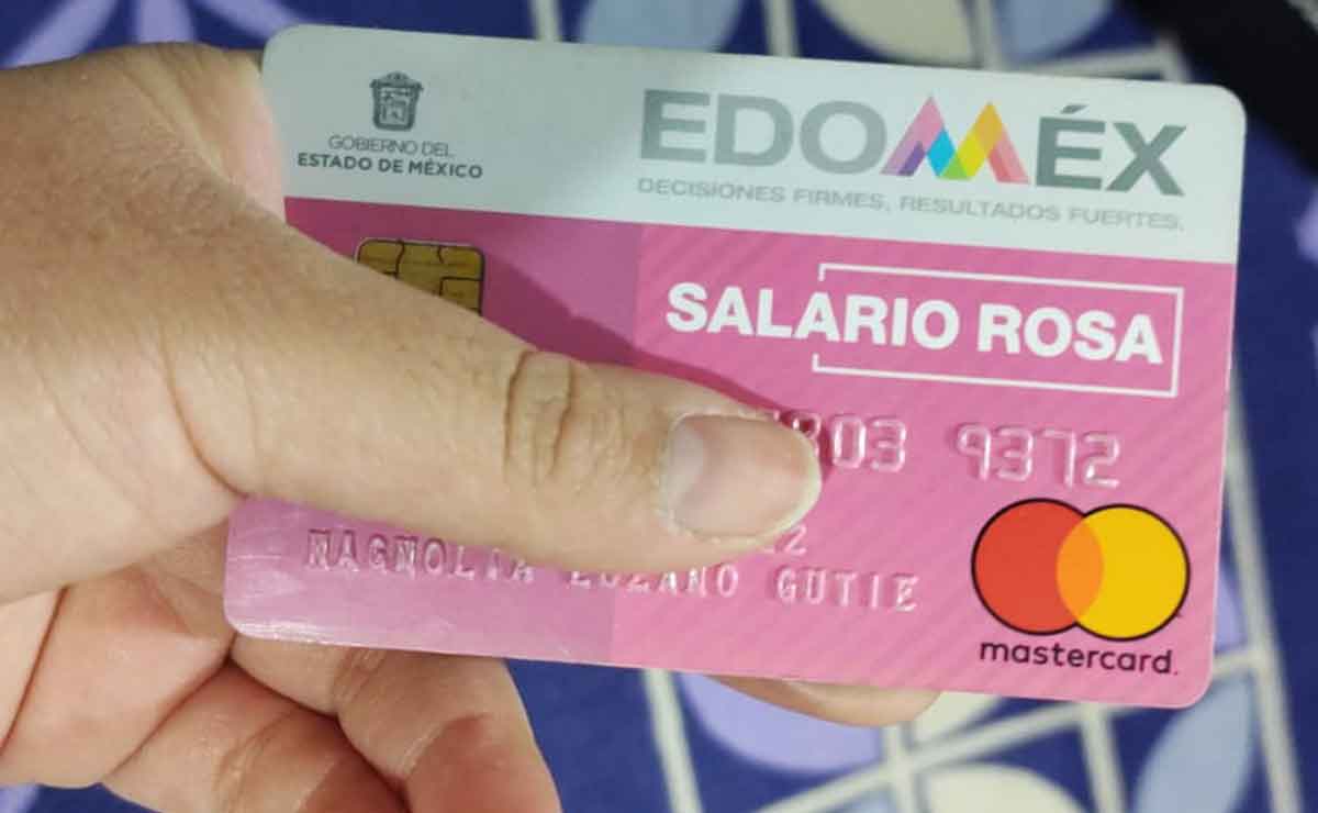 Tarjeta del Salario Rosa en Edomex