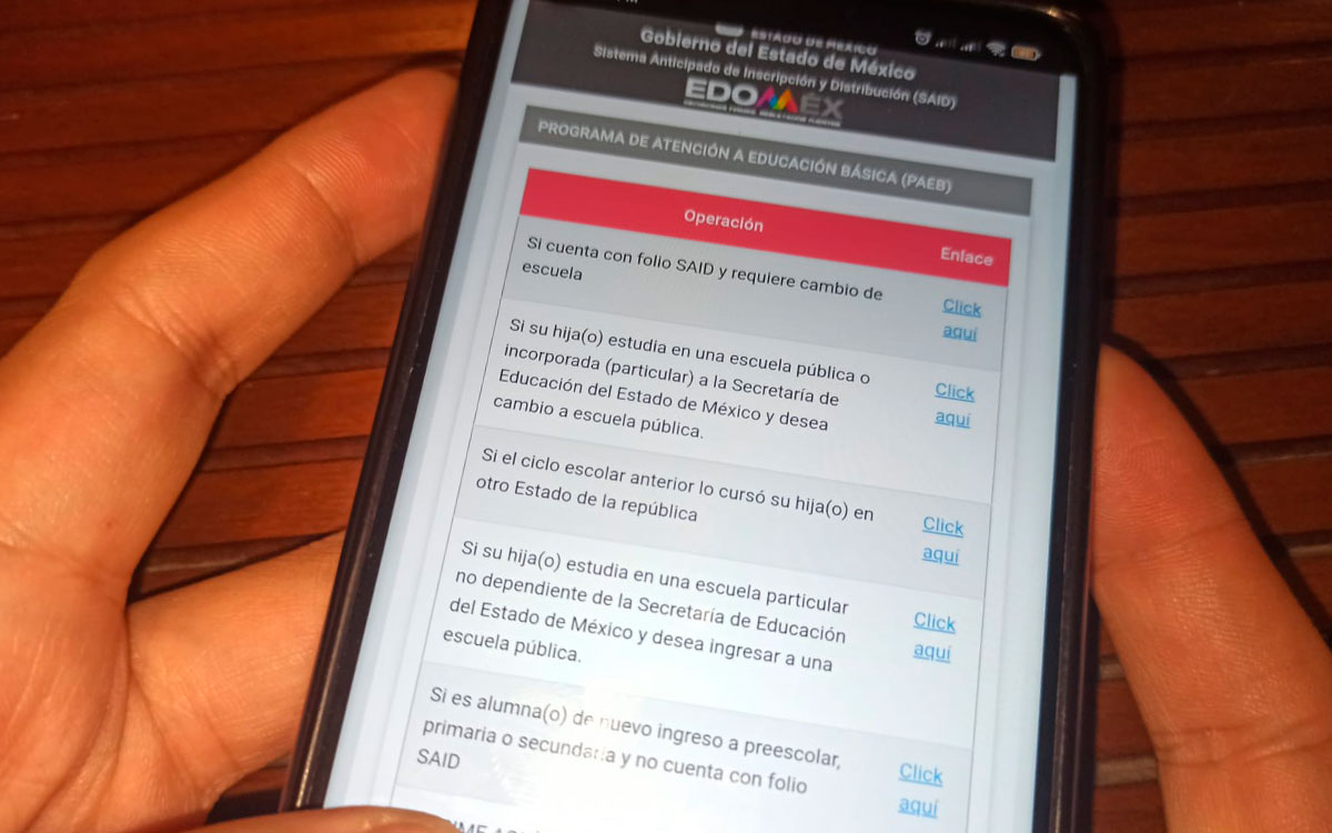 sitio paeB 2022 para cambio de turno o escuela edomex 2022