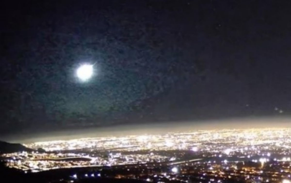 Meteoro en Chile y Argentina