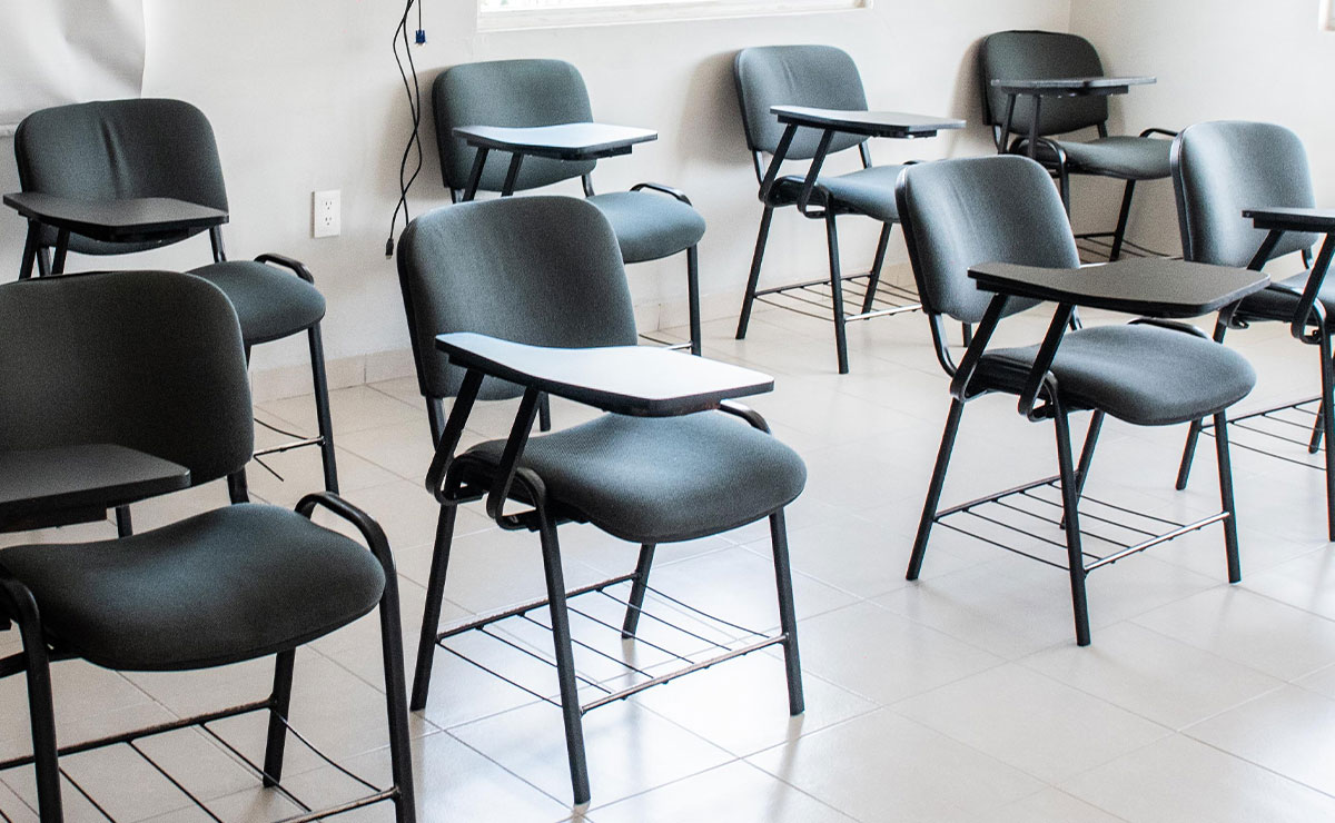 Salón de preparatoria donde se realizó el examen comipems 2022