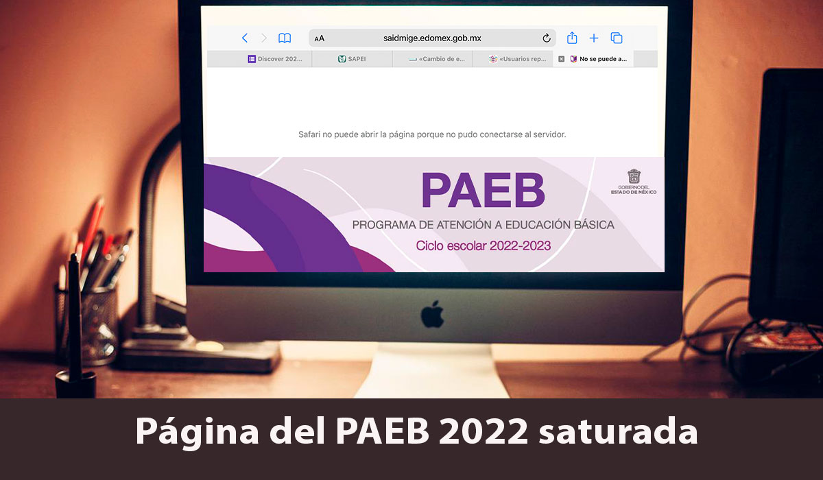 Usuarios reportan caída del portal del PAEB 2022, ¿Qué se puede hacer?