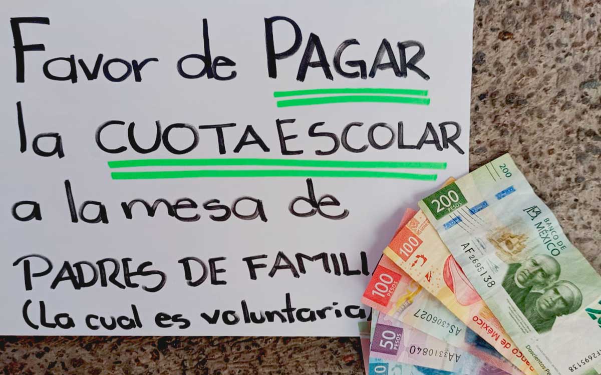 cartel de pago de cuotas escolares edomex 2022