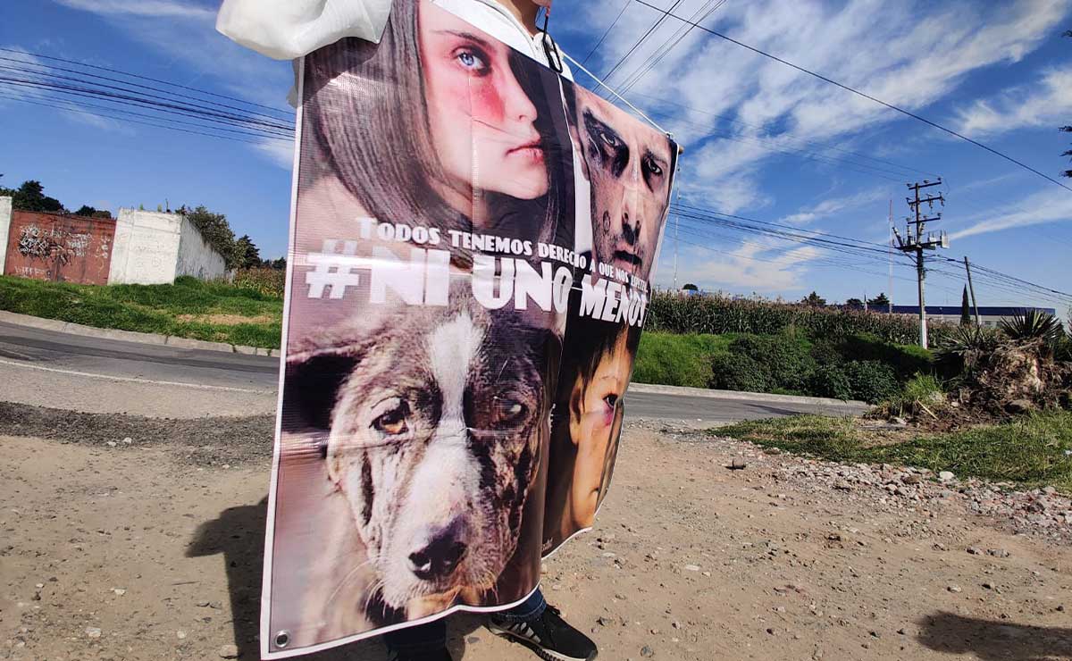 Fotografía de la protesta en Toluca
