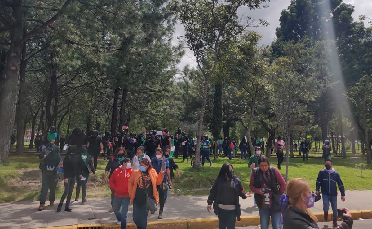 Feministas están a favor del aborto en Toluca
