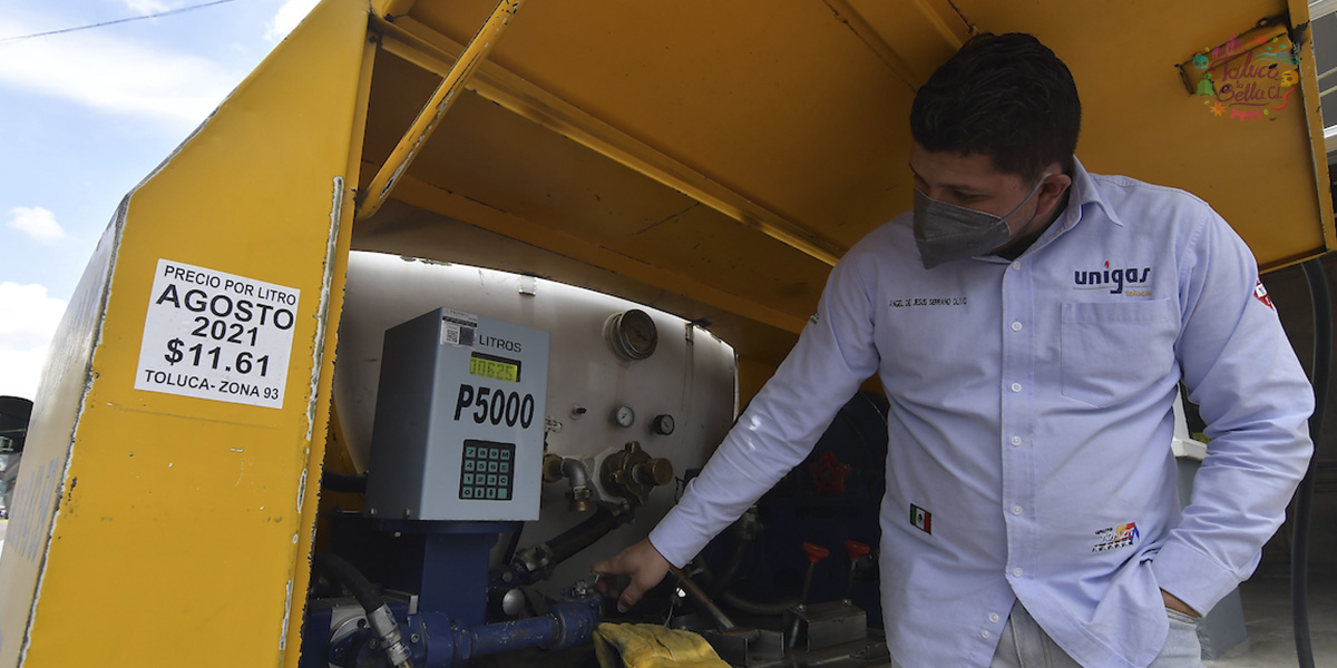 Esto costará el gas LP Edomex del 11 al 17 de septiembre