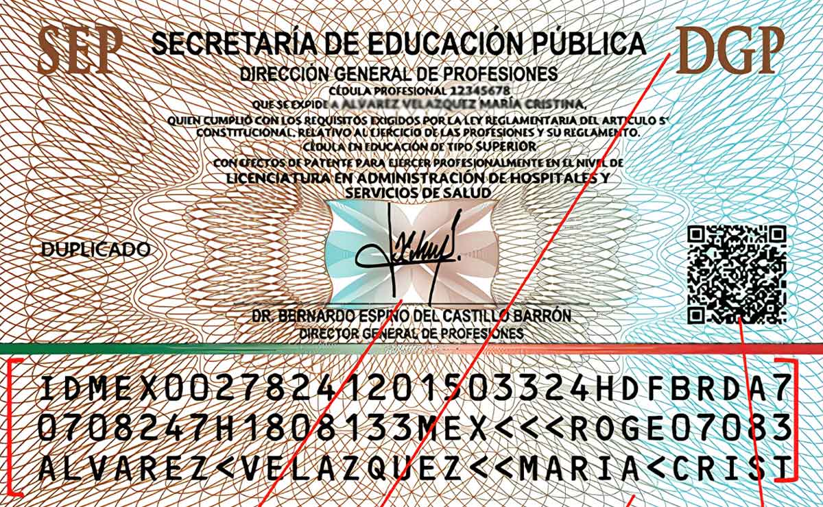 Cédula profesional electrónica SEP