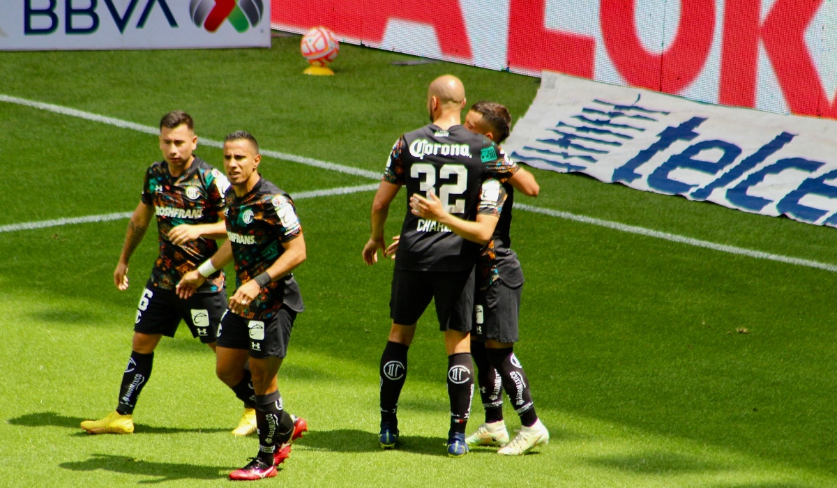 Toluca FC y su festejo del primero gol del encuenteo