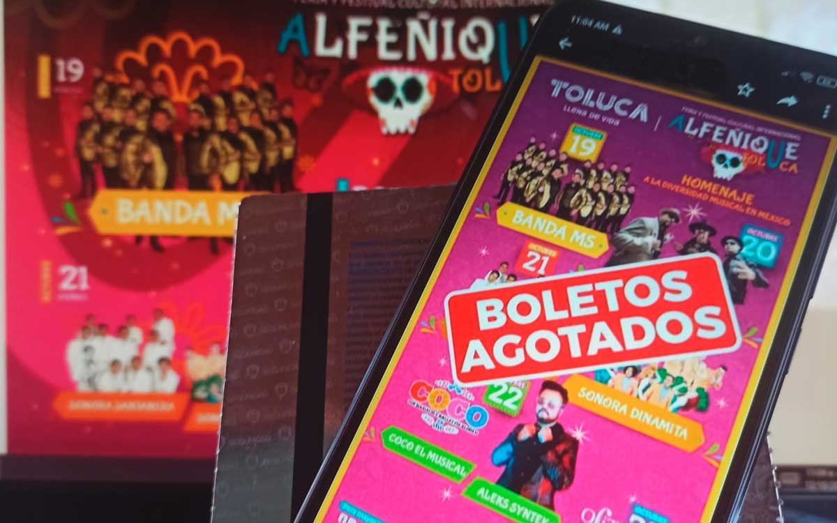 boletos agotados conciertos feria del alfeñique 2022 toluca