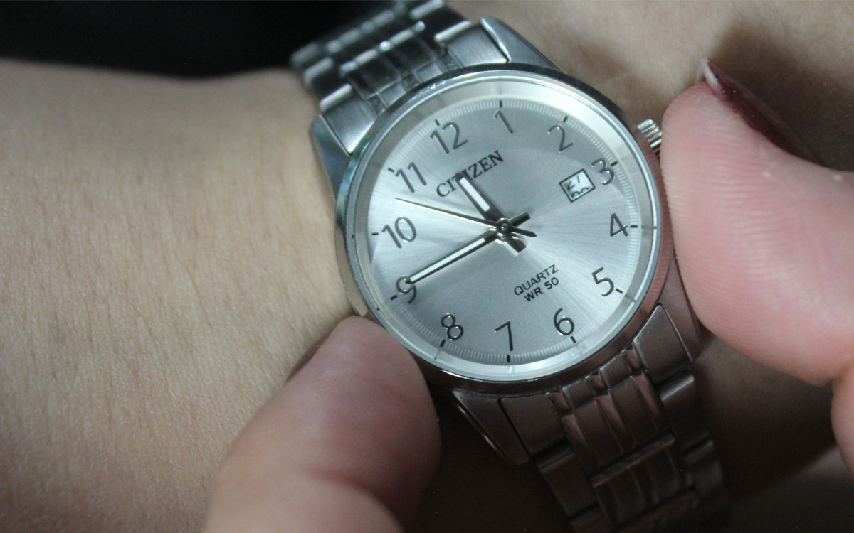 cambio de horario en reloj manual