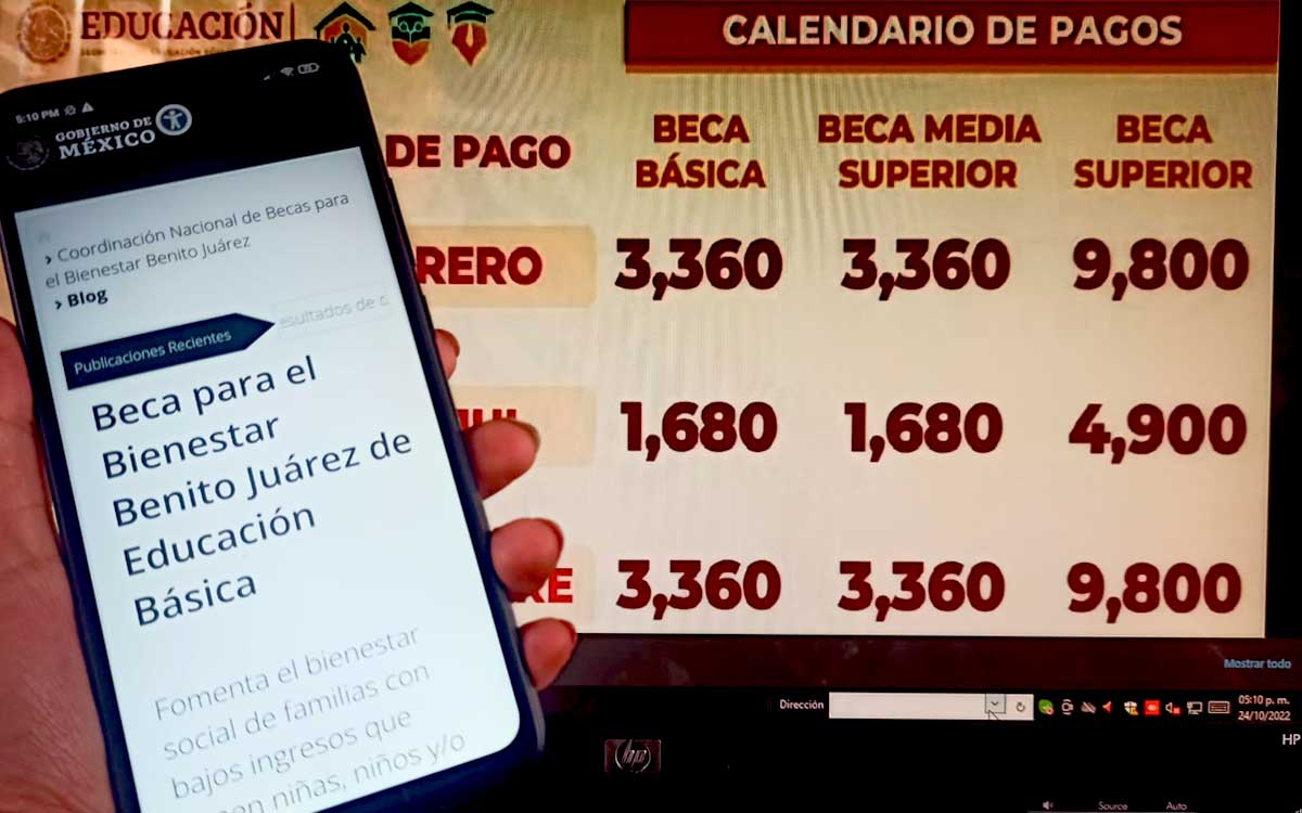 cuando dan la beca benito juarez 2022 ultimo pago