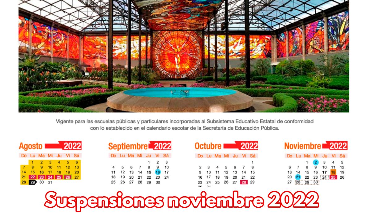 Calendario SEP 2022 - ¿Cuándo es el puente de noviembre?